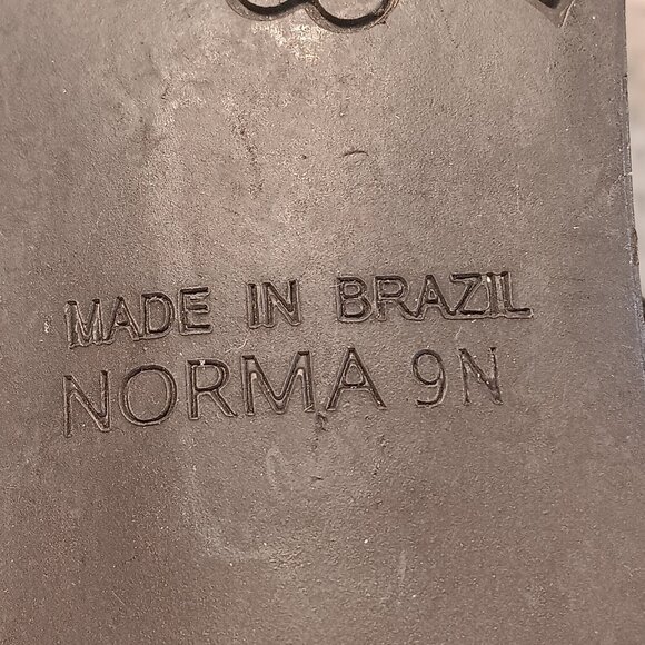 Brighton 'Norma' women's heeled black leather flip flop sandals sz 9 N - Picture 12 of 14